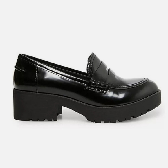 Madden Girl Shoes - Madden Girl Bettee Platform Chunky Loafers Black